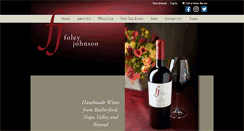 Desktop Screenshot of foleyjohnsonwines.com